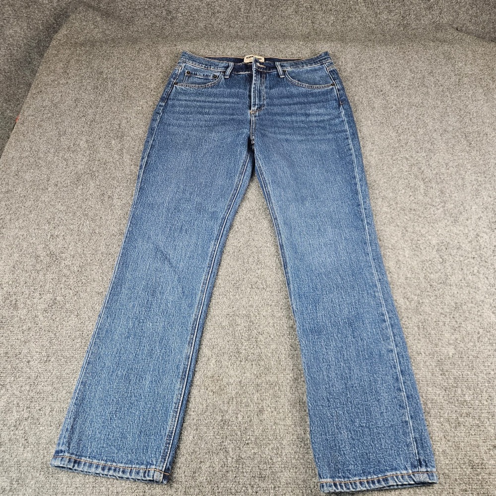 Kirkland Signature Mens High Rise Straight Fit Jeans Blue Medium Wash‎ Size 6